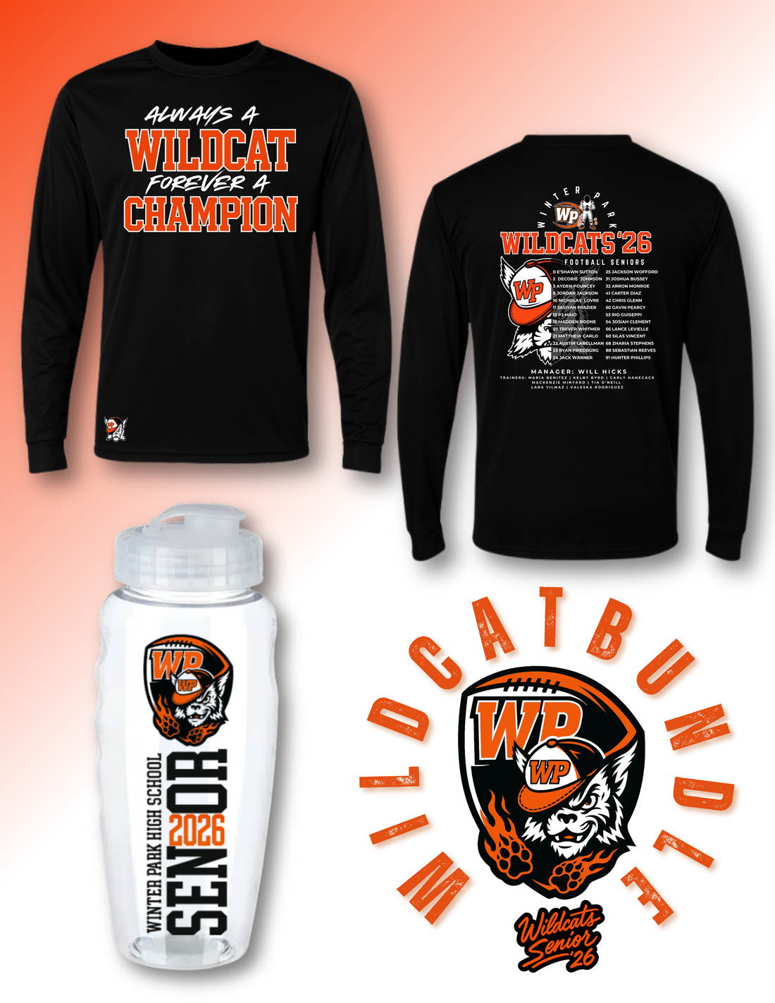 GO WILDCATS SENIOR26 TEECUP BUNDLE