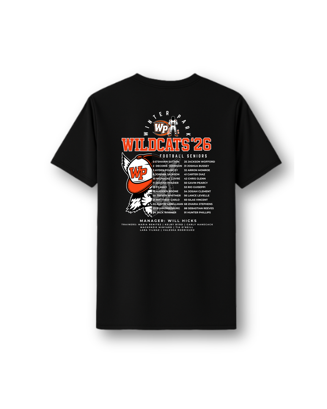 WP MVP Senior26 Black Tee