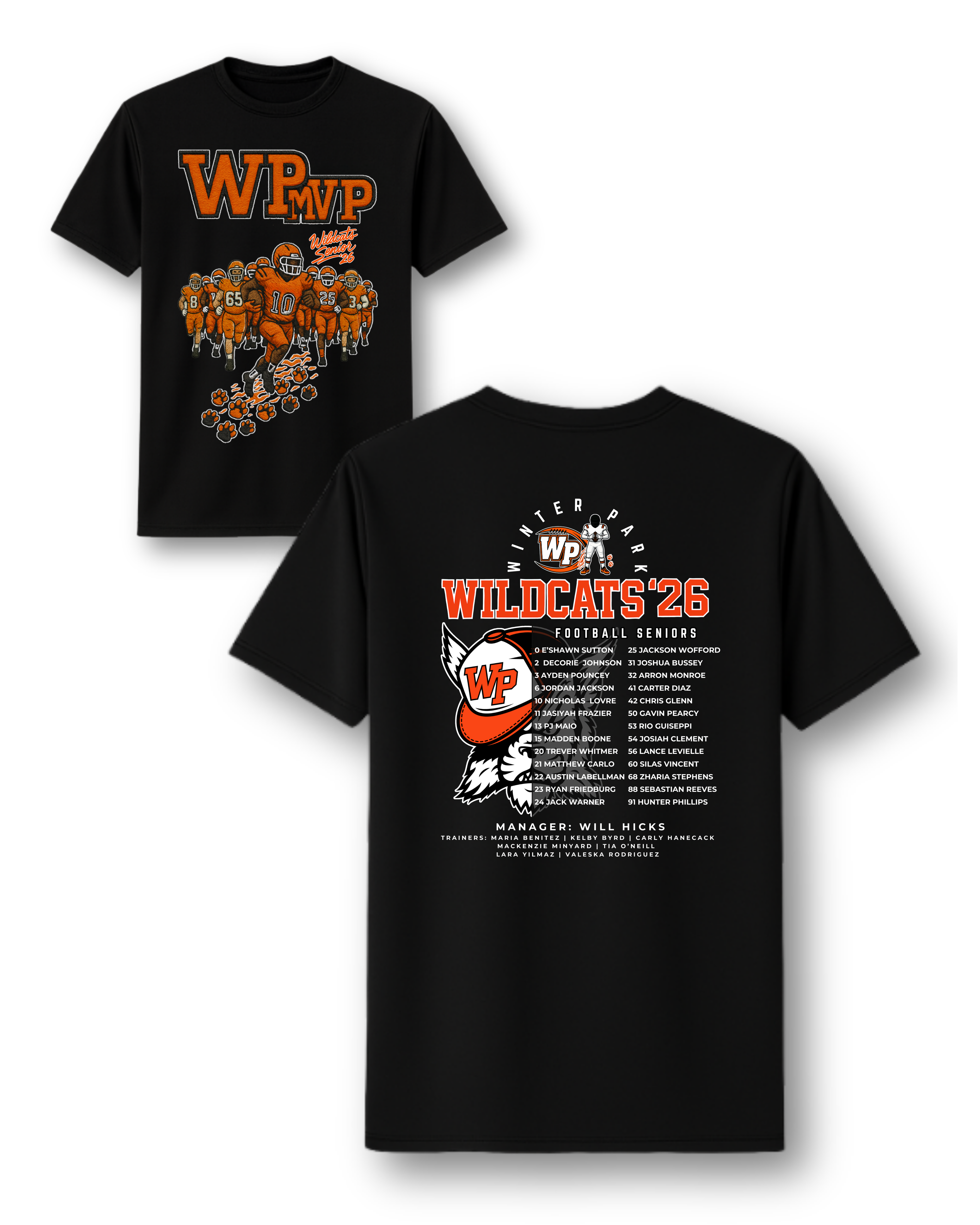 WP MVP Senior26 Black Tee